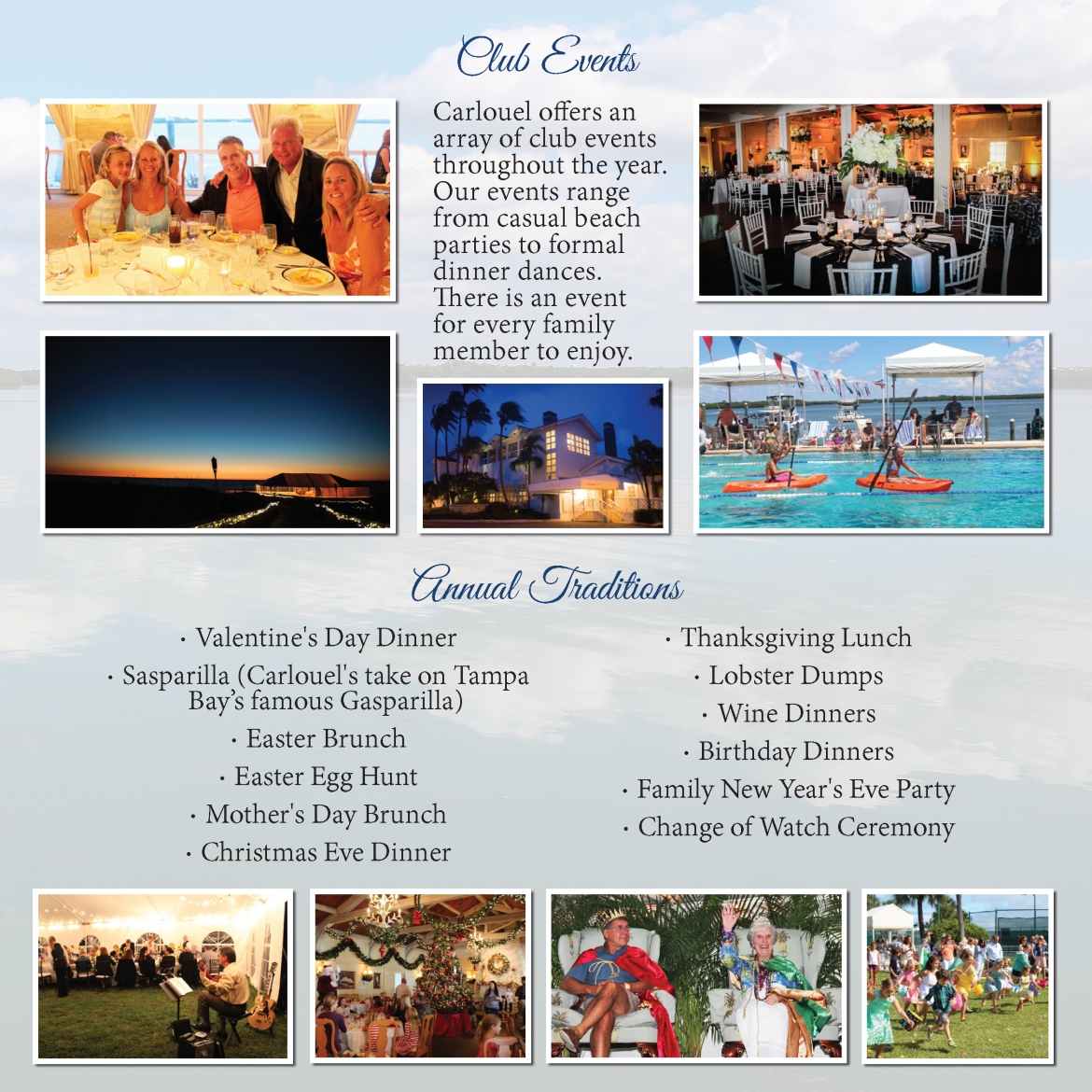 carlouel yacht club menu